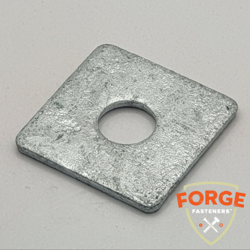 WASHER SQUARE GALV METRIC